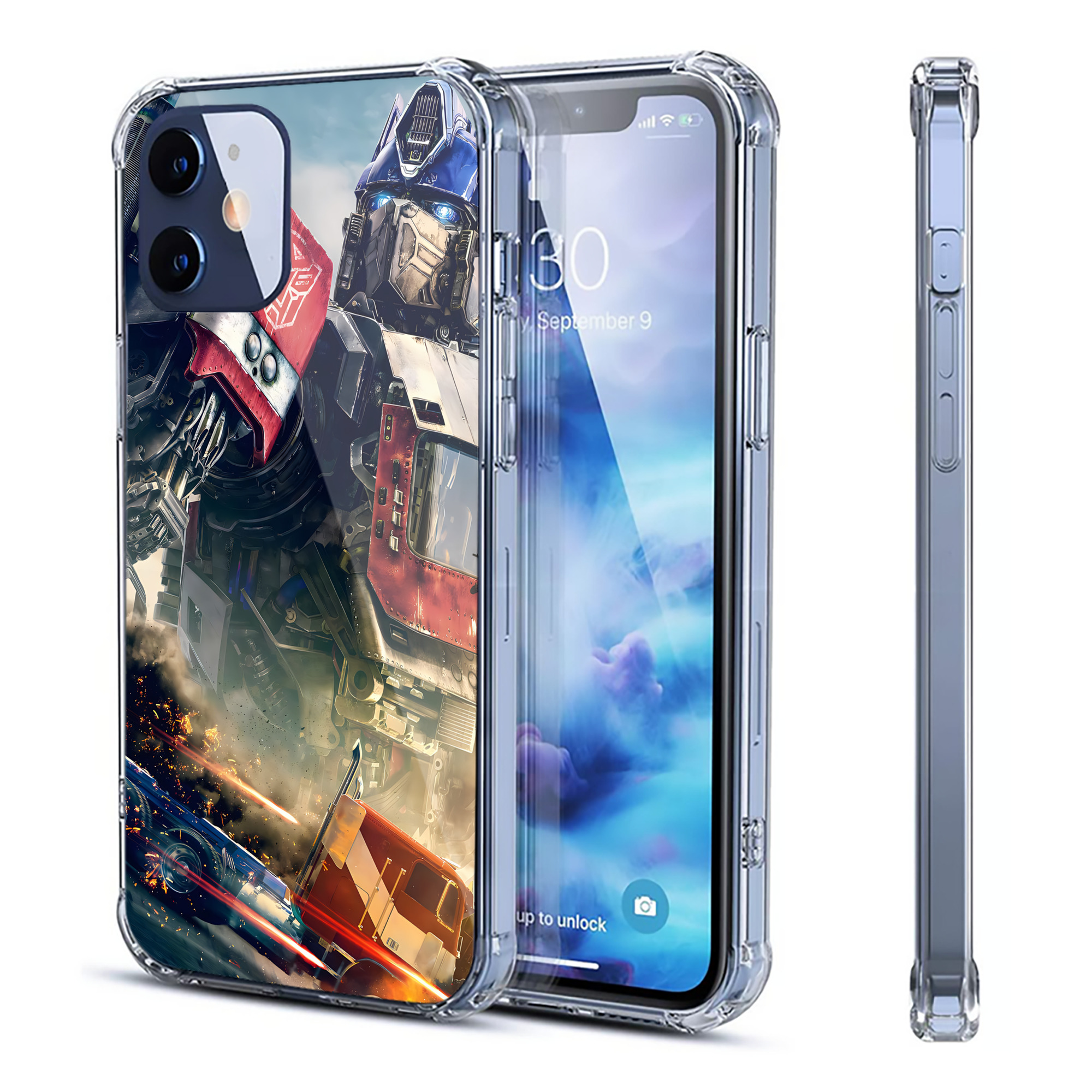 （画像用） Transformers トランスフォーマー 【iPhone 12シリーズ対応】透明スマホケース（クリアソフトケース）